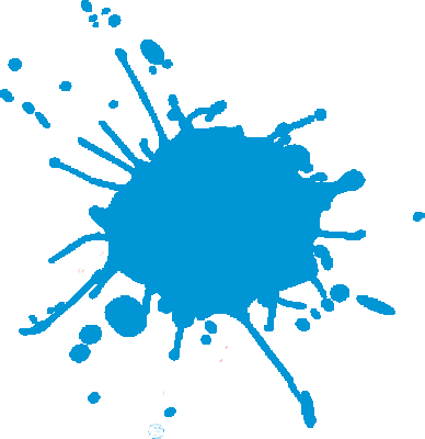 BLOOD SPLAT IN BLUE!